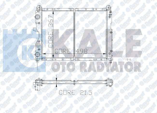 KALE 0114051PA Su Radyatoru Fiat Tempra 1.6 Sx-Ak (1 Sira Cu+Pl) (Bakir)